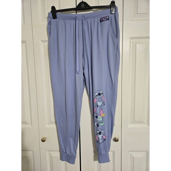 Disney stitch large women's jogger style pajama pants - Picture 1 of 10